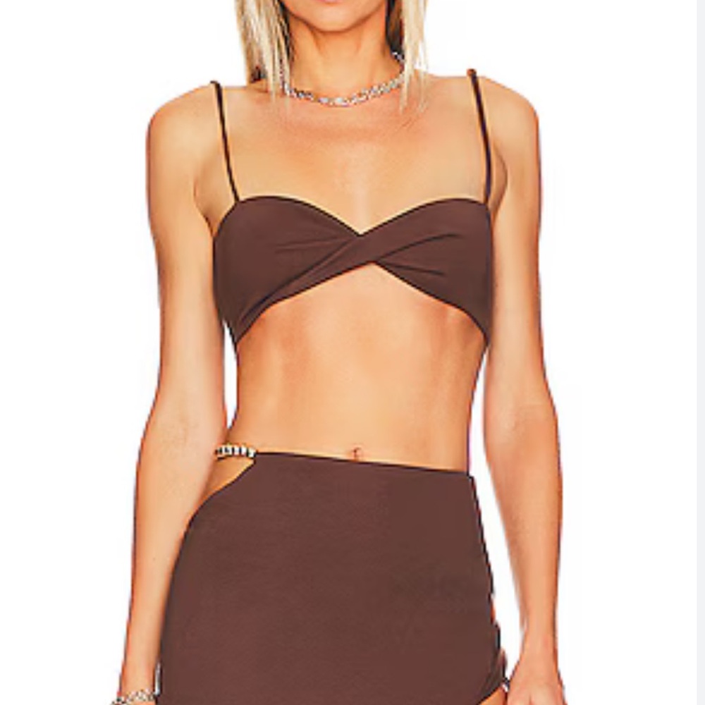 Camila Coelho Holly Brown Bralette